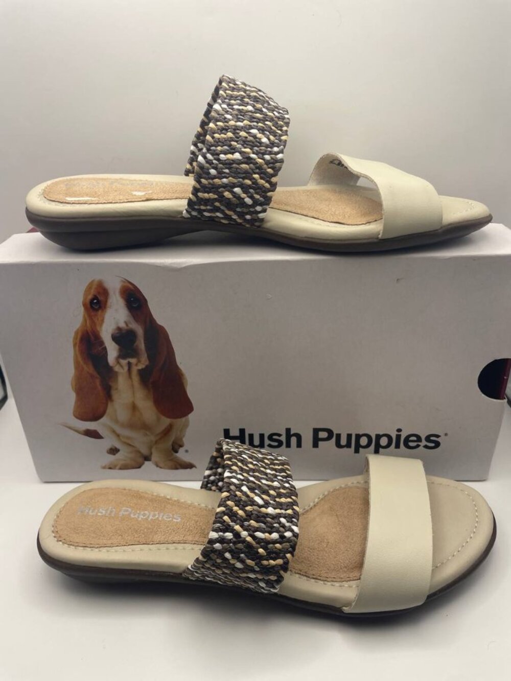 NWT Hush Puppies Nishi Slide Sandals Women's Size 7 | Coastal Boho Comfort